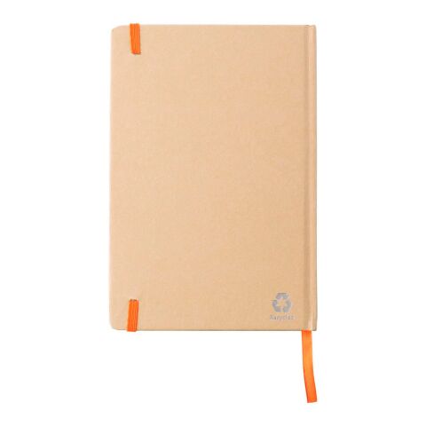 Recycled paper notebook (A5) Gianni orange