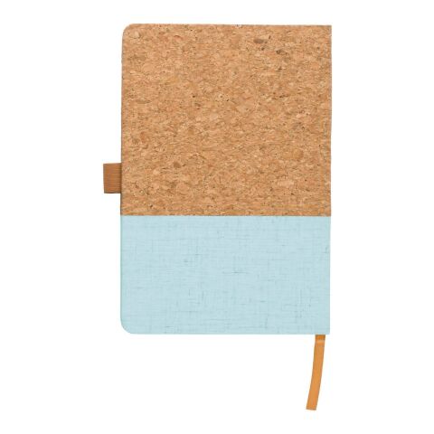 Cork and cotton notebook Trevor aqua