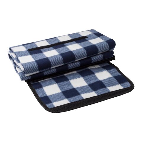 RPET foldable polar fleece blanket Vesper light green