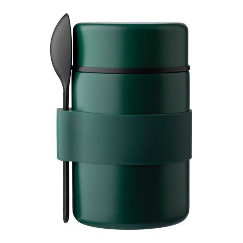 Stainless steel double walled lunch pot Niko green