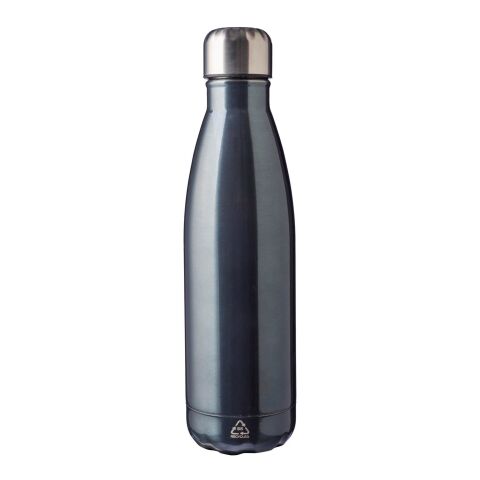 Recycled stainless steel single-walled flask 650 ml Cliff blue