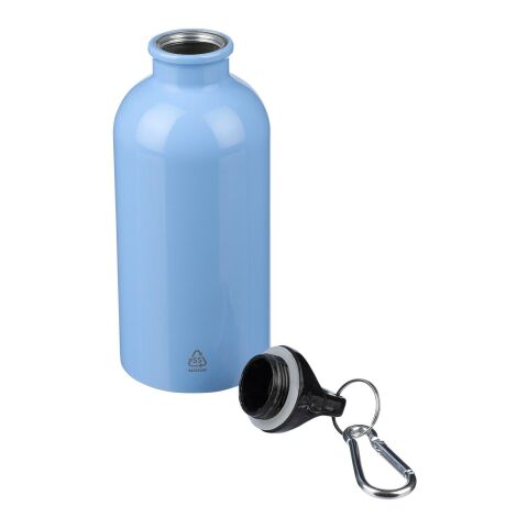 Recycled stainless steel single walled bottle (400 ml) Sable silver