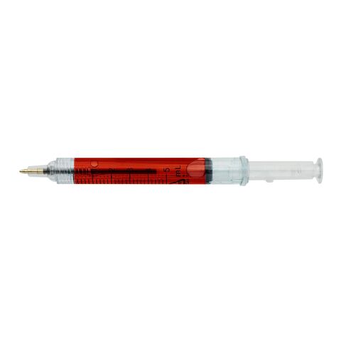 Recycled ABS syringe shaped ballpen Dr. David red