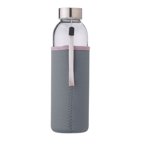 Glass bottle (500 ml) with neoprene sleeve Nika orange