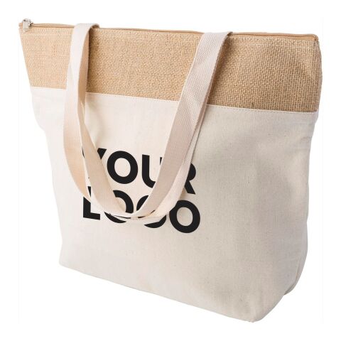 Cotton jute cooler bag Randy khaki