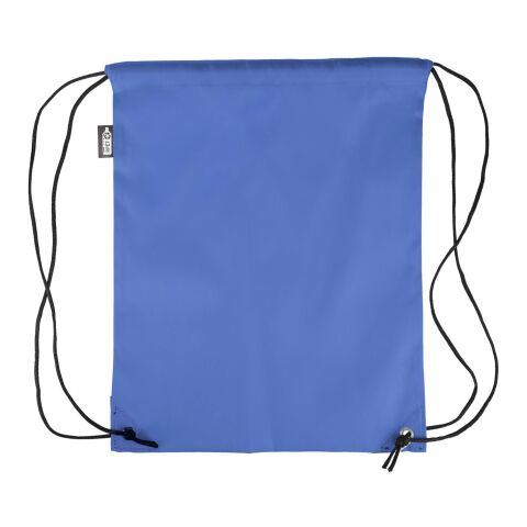rPET polyester (210D) drawstring backpack Calix cobalt blue