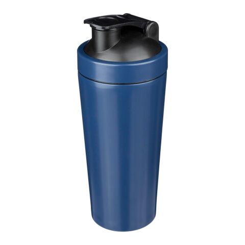 Recycled stainless steel single-walled drinking bottle (750 ml) Orla cobalt blue