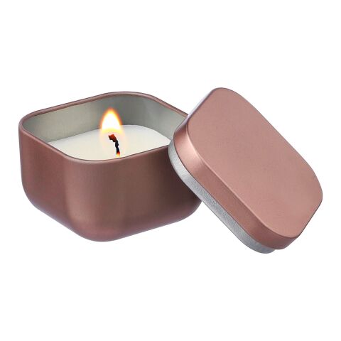 Metal candle Laurie rose gold