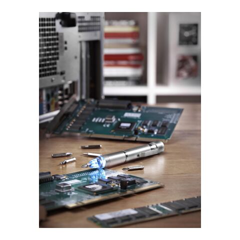 Aluminium pocket screwdriver Paquita grey | No Branding | not available | not available