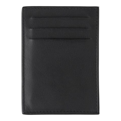 Split leather credit card wallet Logan black
