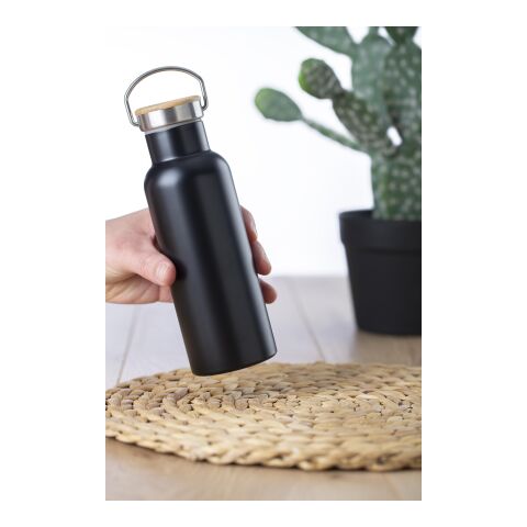 Stainless steel double-walled drinking bottle Odette silver | No Branding | not available | not available