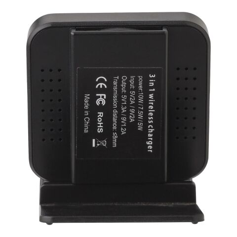 Plastic wireless charger James black | No Branding | not available | not available