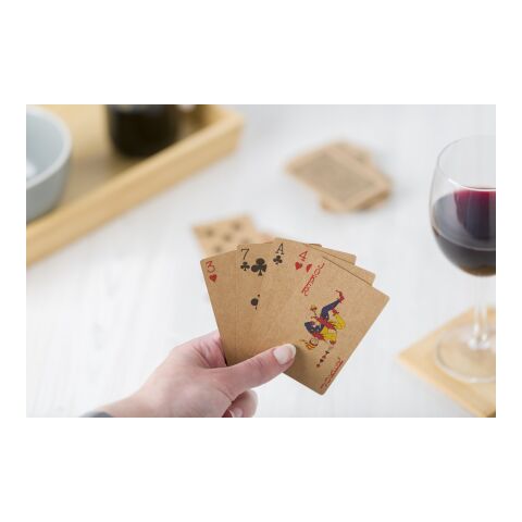 Recycled paper playing cards Andreina brown | No Branding | not available | not available
