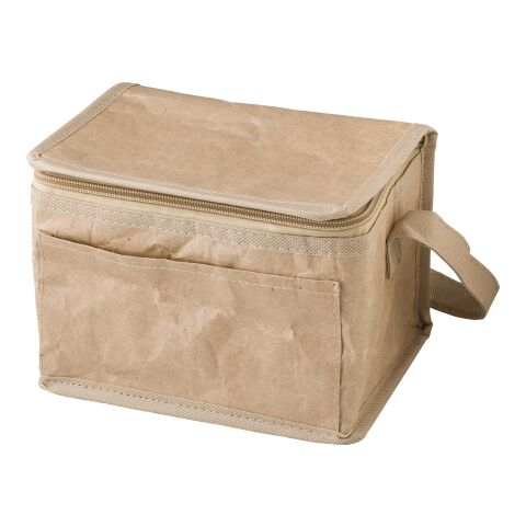 Paper woven cooler bag Ollie brown | No Branding | not available | not available