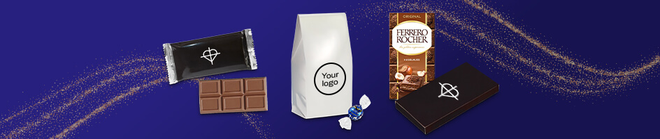 Promotional chocolate with logo