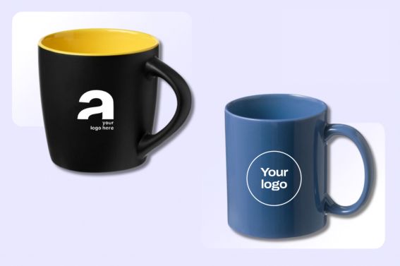 Promotional branded coffee mugs